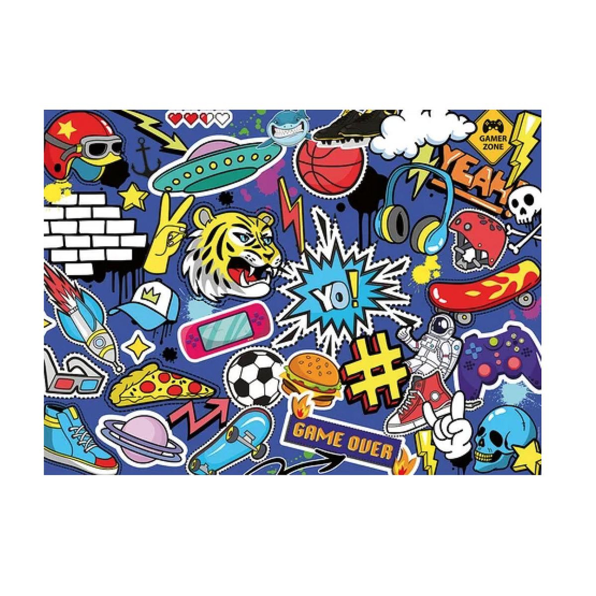 Voir la diapositive 2 : Nathan Nathan - Puzzle 250p - Les graffitis