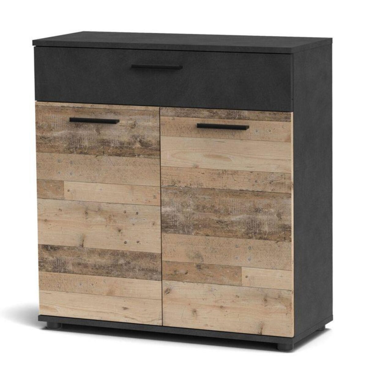 Paris Prix Buffet 2 Portes & 1 Tiroir  Bernard  85cm Naturel