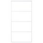 Voir la diapositive 2 : VIDAXL Porte coulissante Verre ESG depoli aluminium 102,5x205 cm Blanc