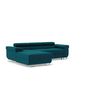 Voir la diapositive 5 : BEST MOBILIER Pablo - canapé d'angle gauche - 6 places - convertible avec coffre et têtières réglables - en velours