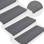 Voir la diapositive 5 : VIDAXL Tapis d'escalier auto-adhesifs 30 pcs gris 65x24,5x3,5 cm