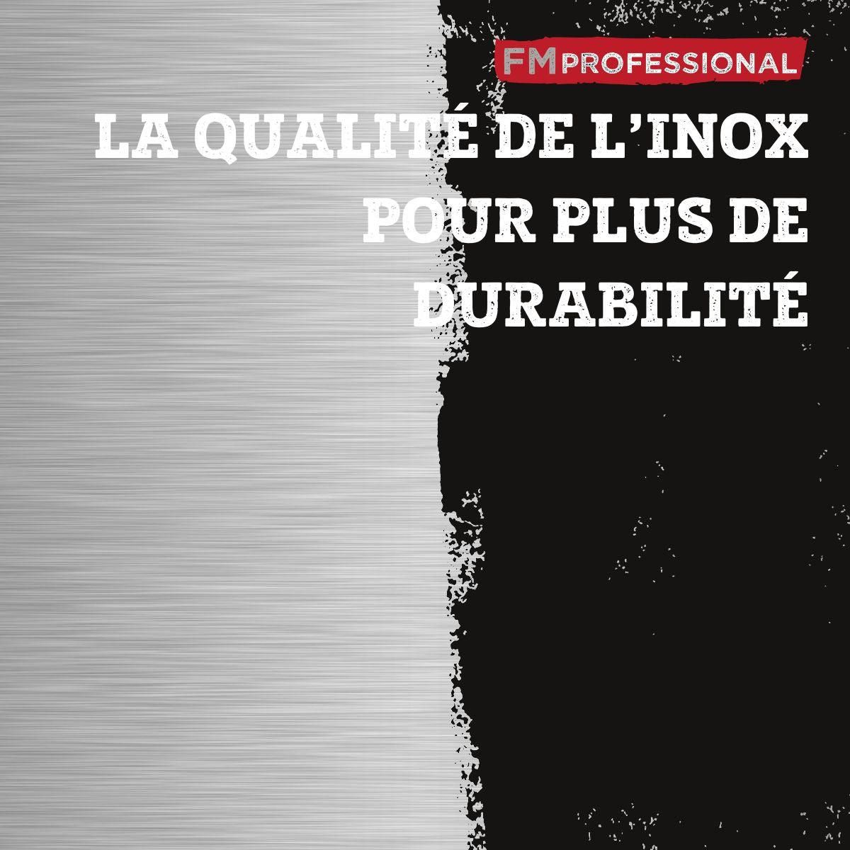 FM PROFESSIONAL Fouet de cuisine et pâtisserie en inox 25 cm FM Professional