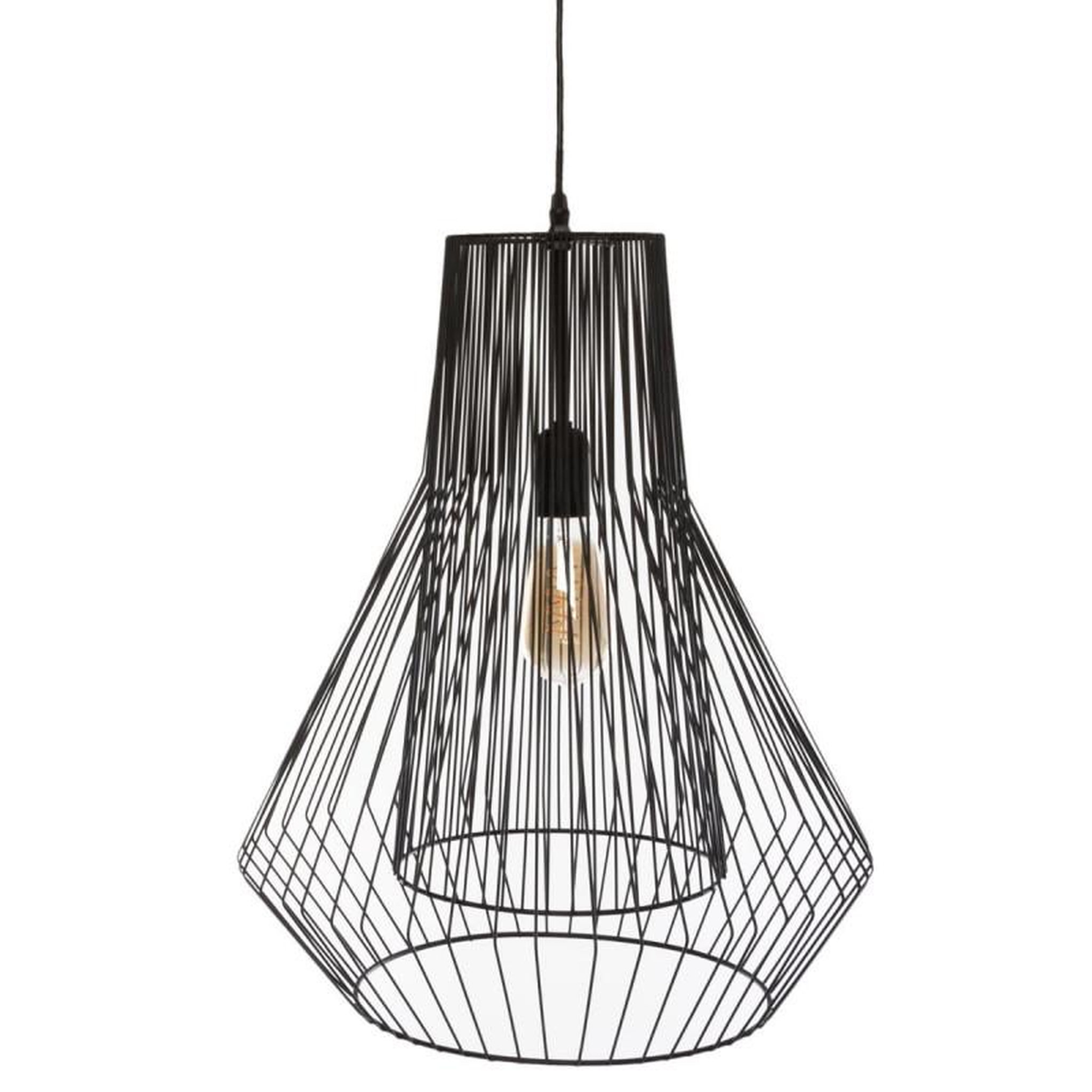 ATMOSPHERA Suspension Noire  Zania  en métal filaire Hauteur 52 cm Atmosphera - Noir -
