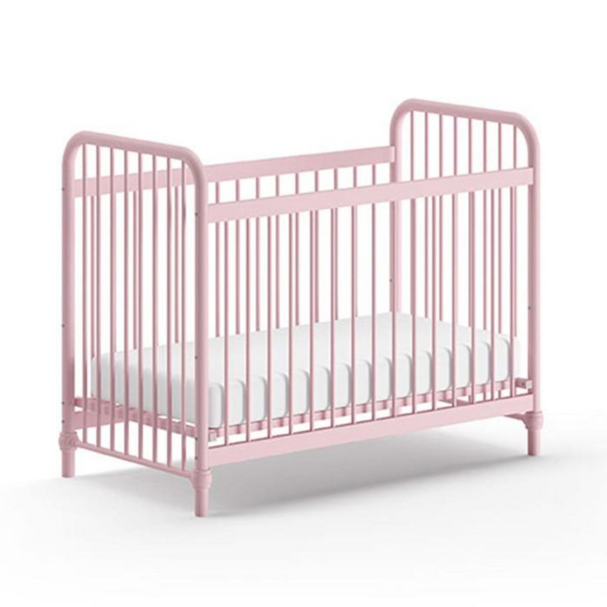 Paris Prix Lit Bébé  Bronxx  60x120cm Rose Mat