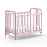 Paris Prix Lit Bébé  Bronxx  60x120cm Rose Mat