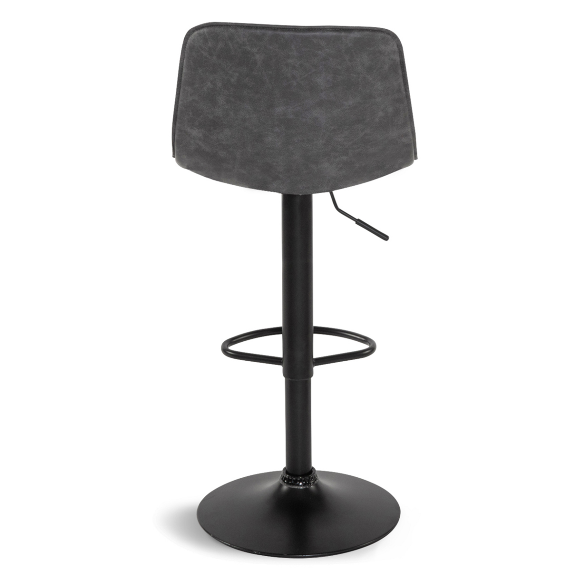 ID MARKET Lot de 4 tabourets de bar DENVER gris vintage