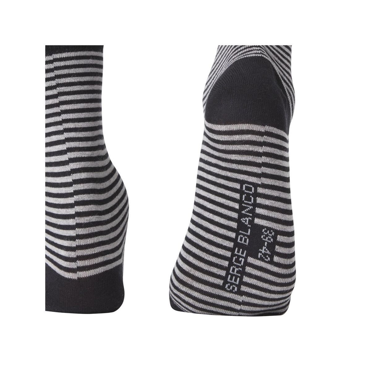 SERGE BLANCO Lot de 6 Paires de Chaussettes de ville coton homme