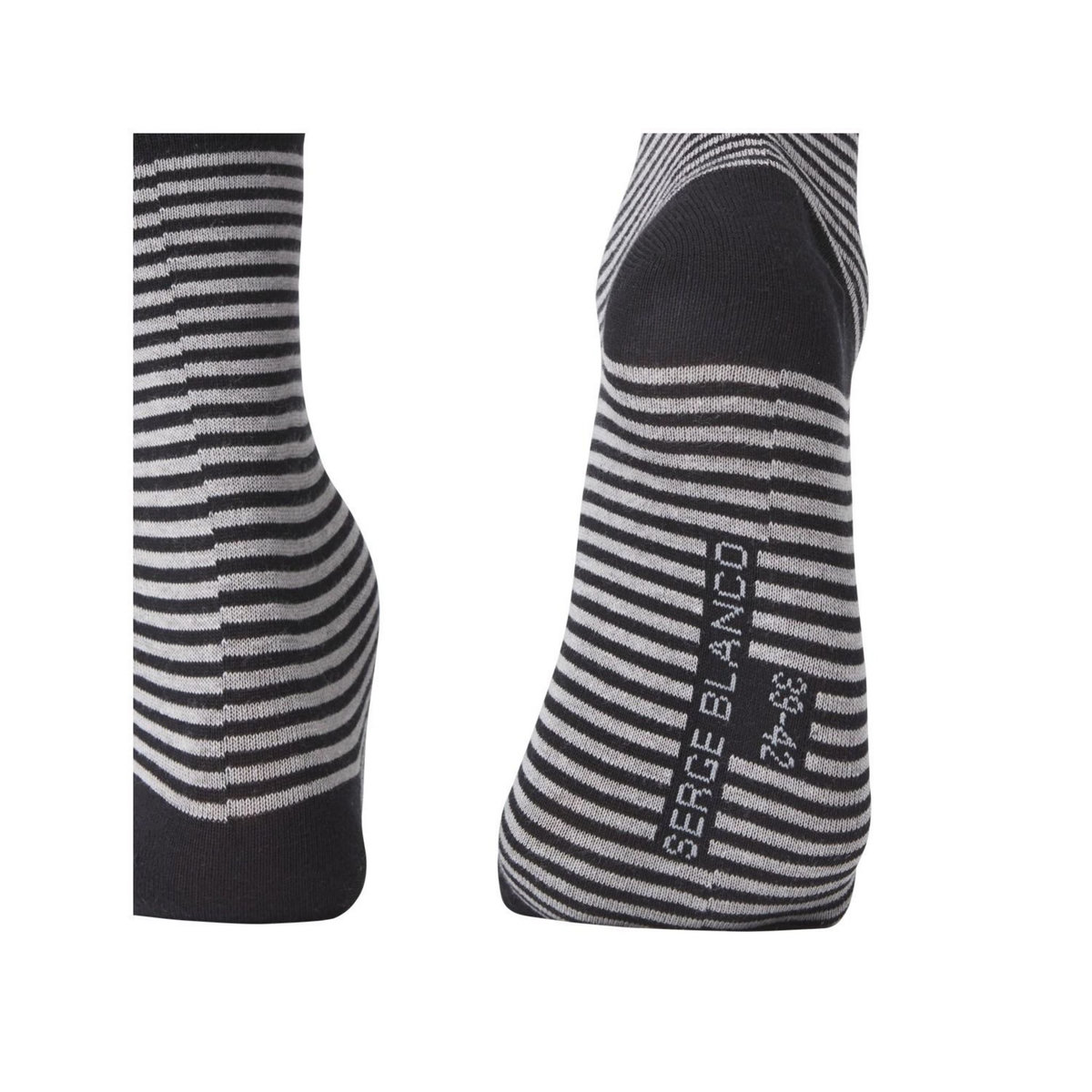 SERGE BLANCO Lot de 6 Paires de Chaussettes de ville coton homme