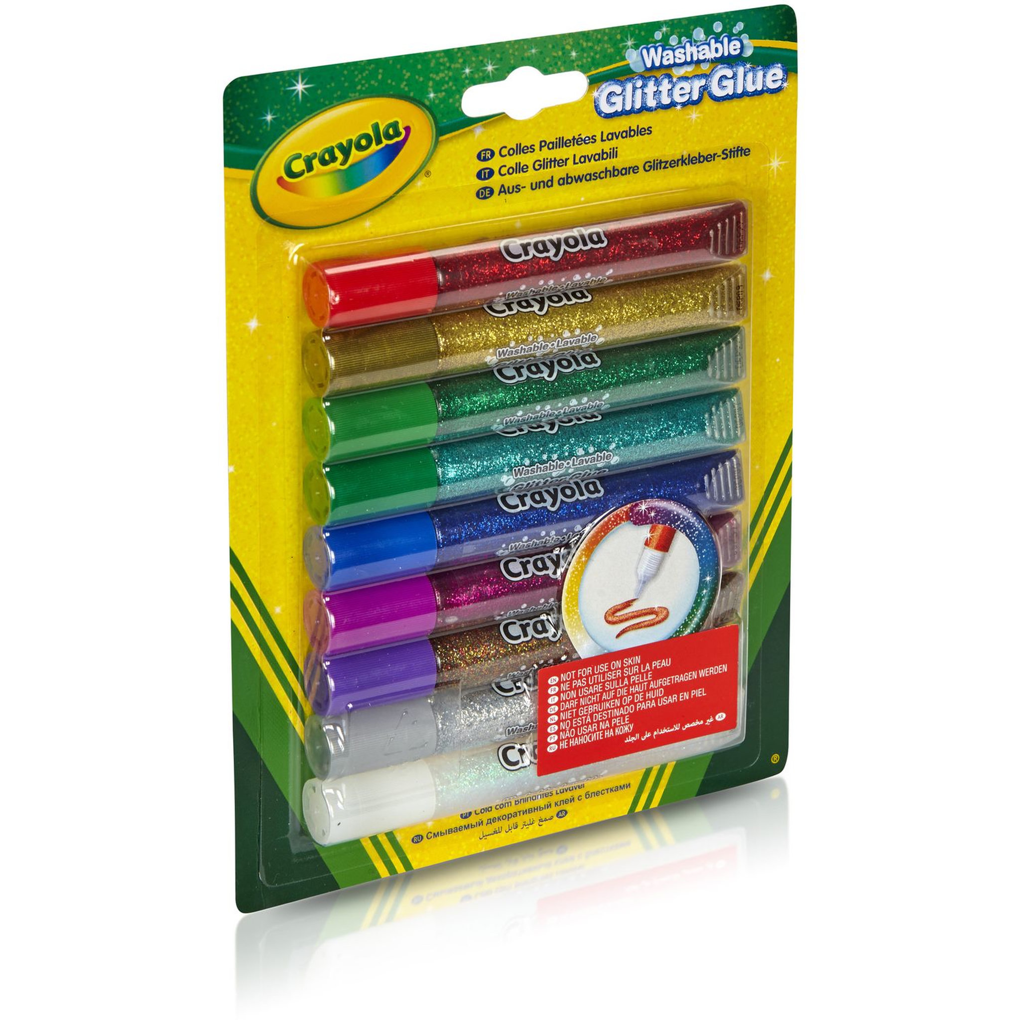 GOLIATH Colle Pailletée 9 Couleurs Assorties
