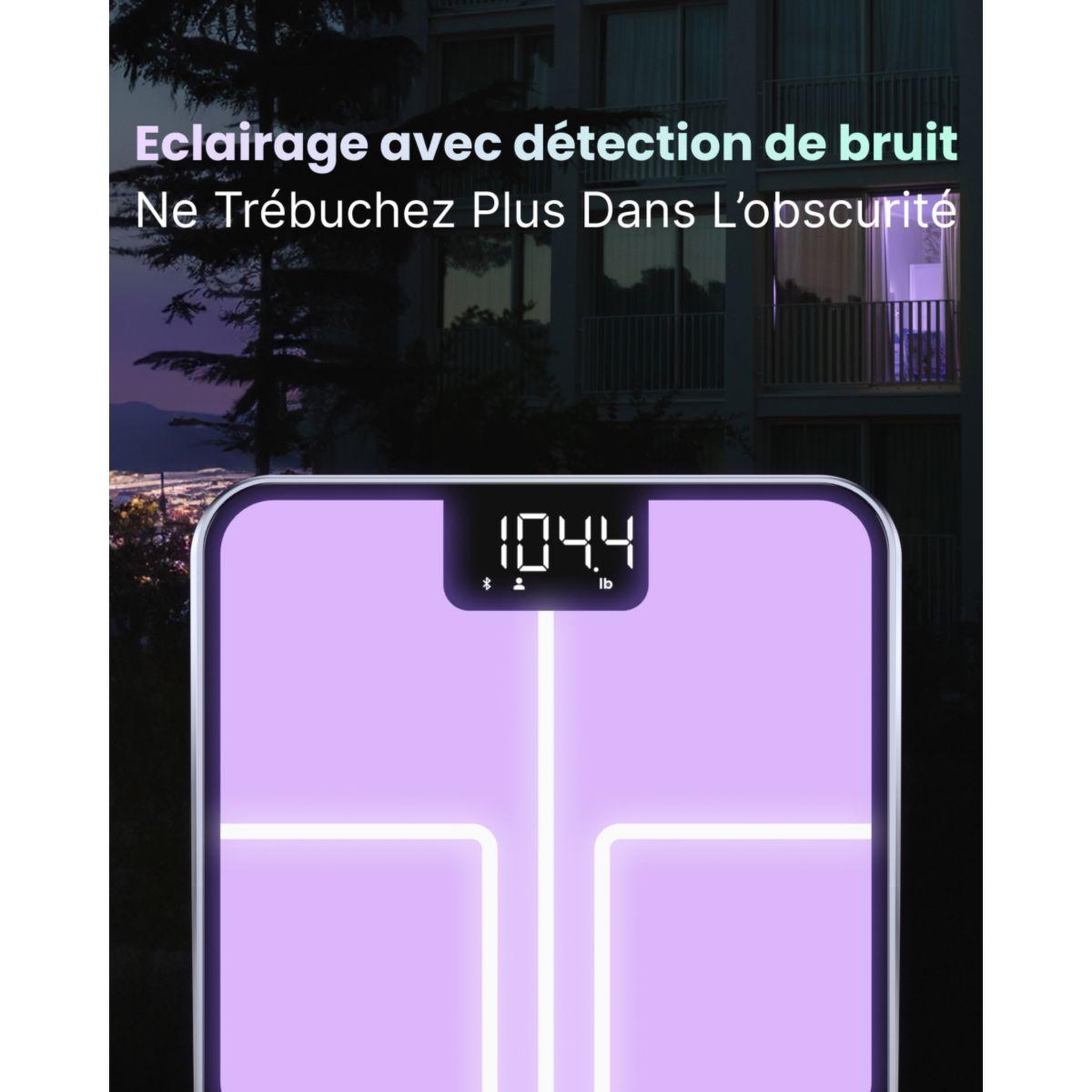 Voir la diapositive 5 : RENPHO Pèse personne connecté elis chroma a017 - impédancemètre intelligent, éclairage led, 13 données corporelles - rechargeable