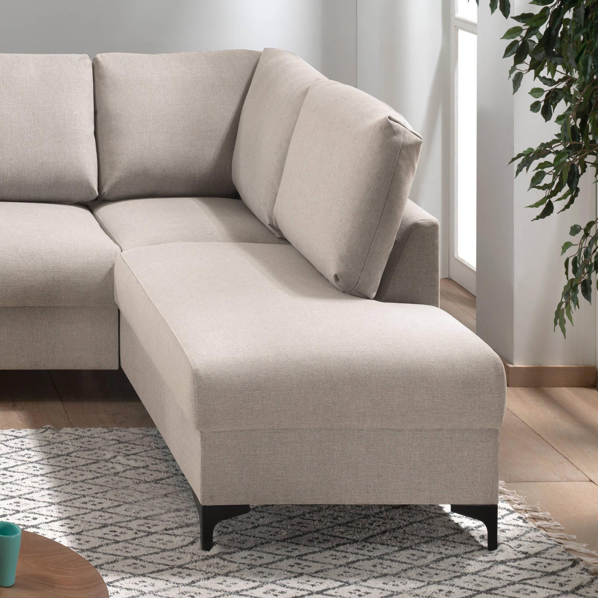 Voir la diapositive 5 : LISA DESIGN Tala - canapé d'angle droit - convertible - 5 places - en tissu