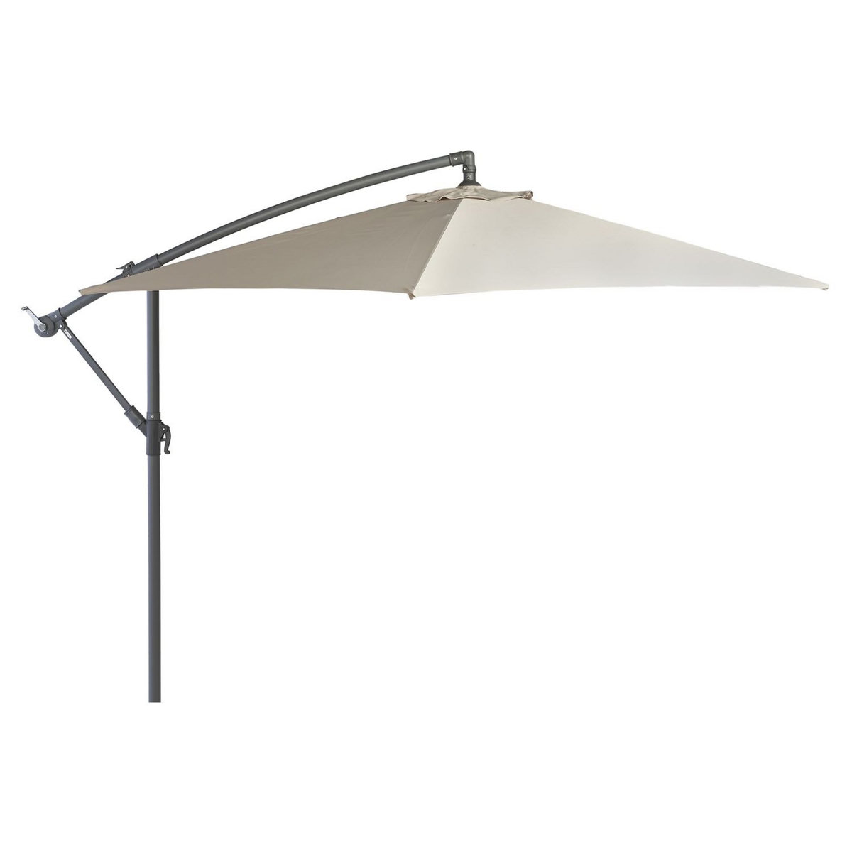 GARDENSTAR Parasol déporté avec manivelle - Aluminium - D3m - Nomade