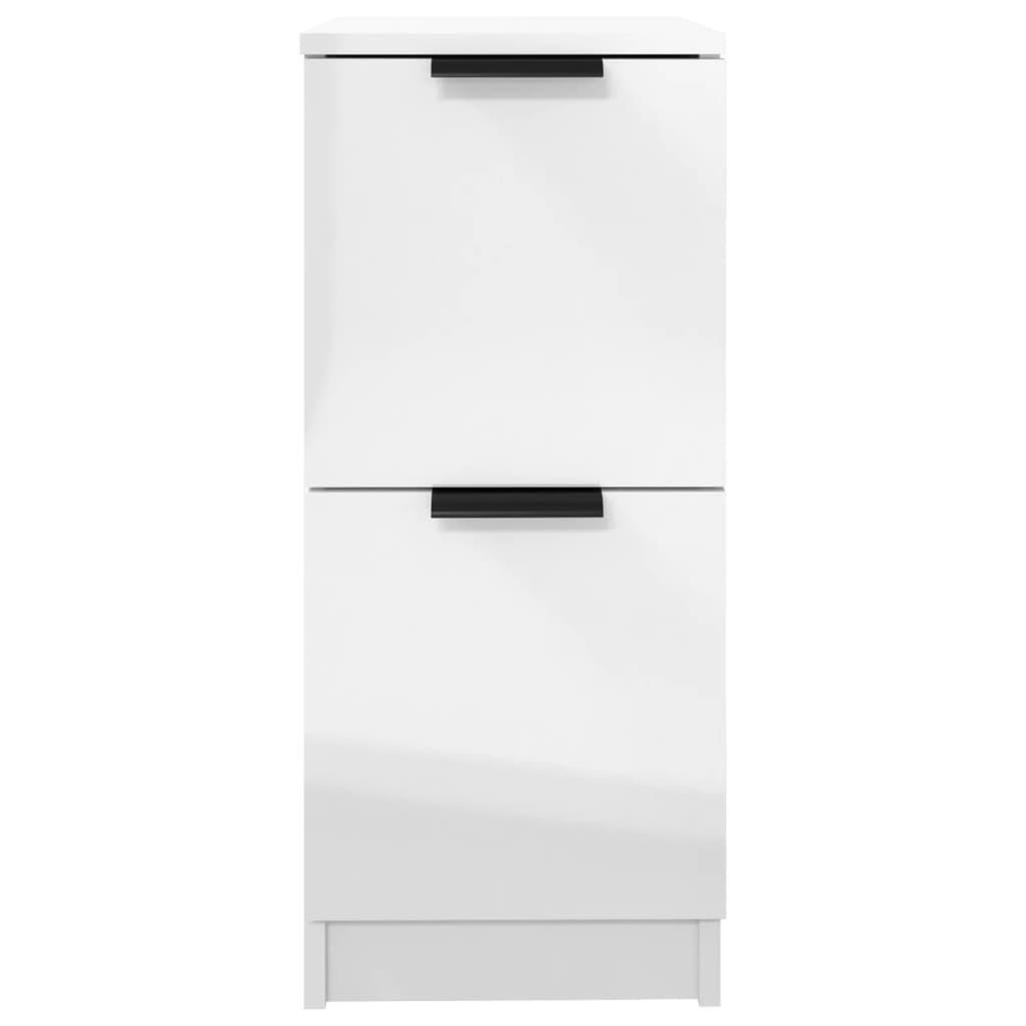 Voir la diapositive 5 : VIDAXL Buffets 2 pcs Blanc brillant 30x30x70 cm Bois d'ingenierie