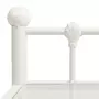 VIDAXL Table de chevet Blanc/transparent 45x34,5x60,5cm Metal et verre