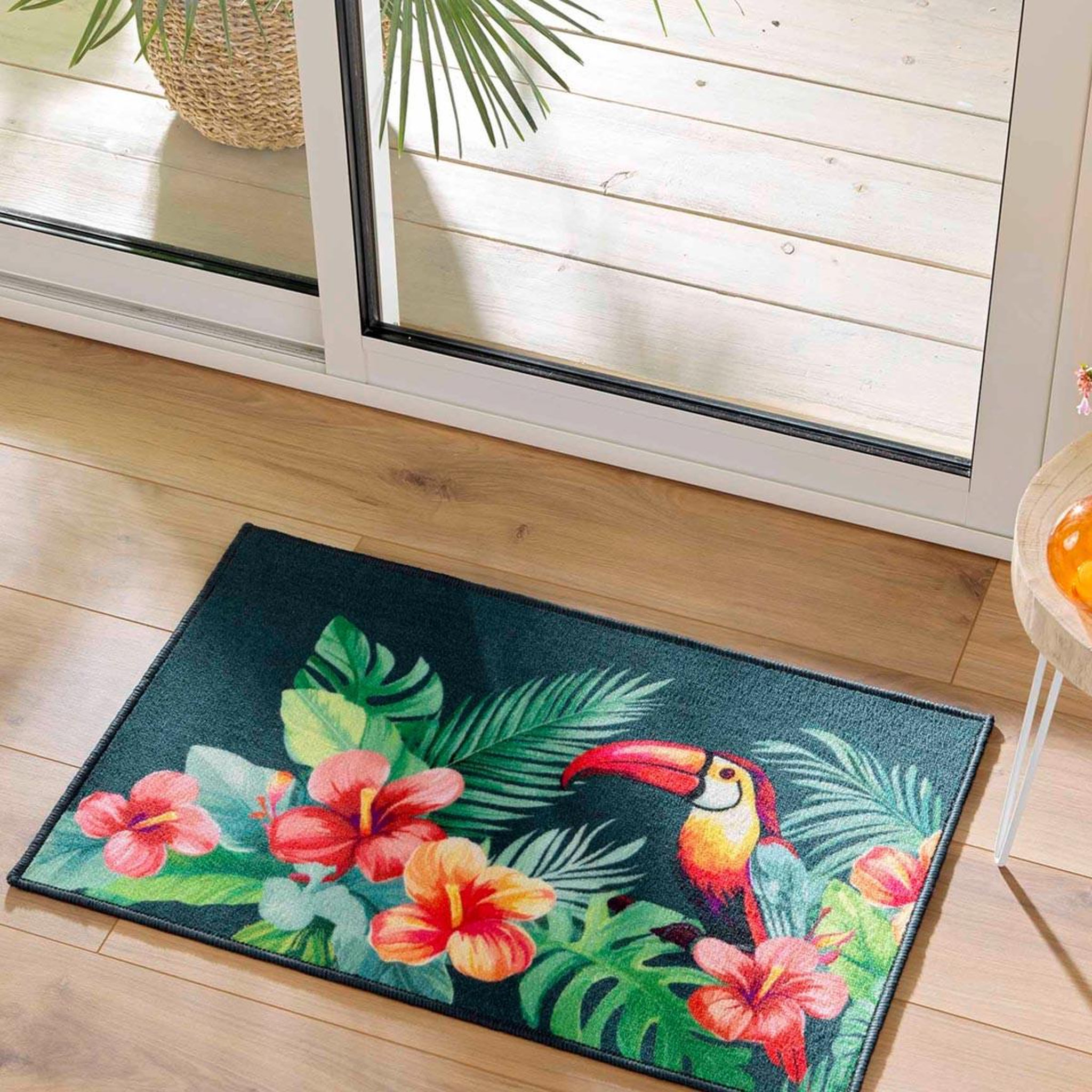 Voir la diapositive 4 : Douceur d'Intérieur Tapis déco imprimé  moorea  50x80cm multicolore