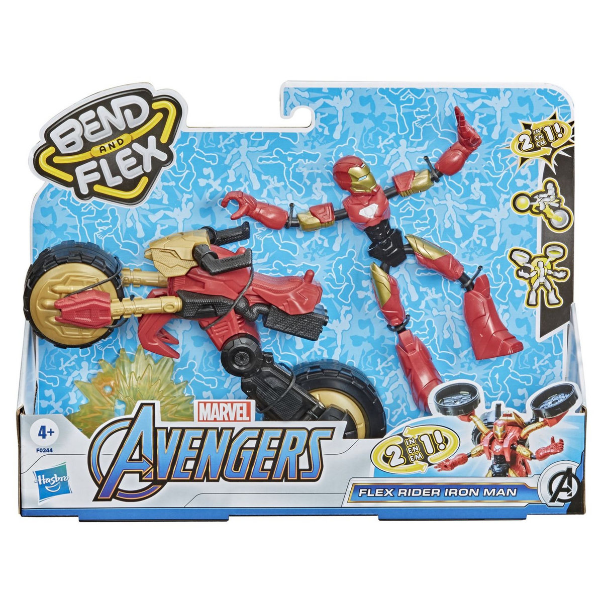 HASBRO AVENGERS - Bend and Flex véhicule IRON MAN