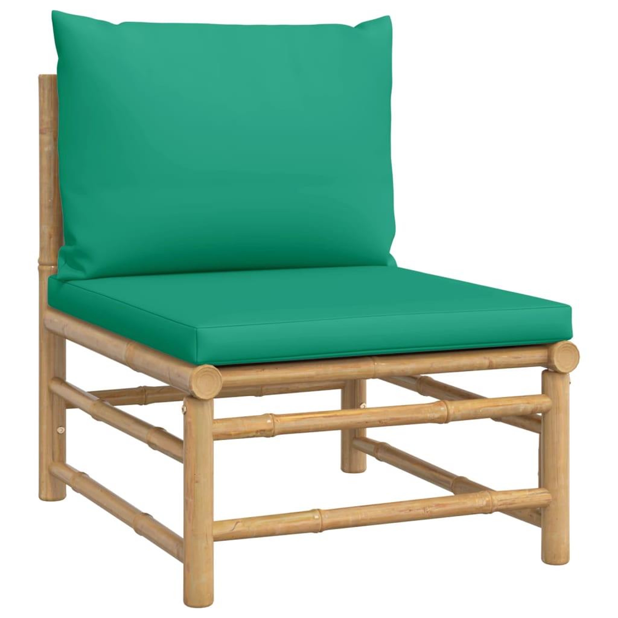 Voir la diapositive 5 : VIDAXL Salon de jardin 12 pcs avec coussins vert bambou