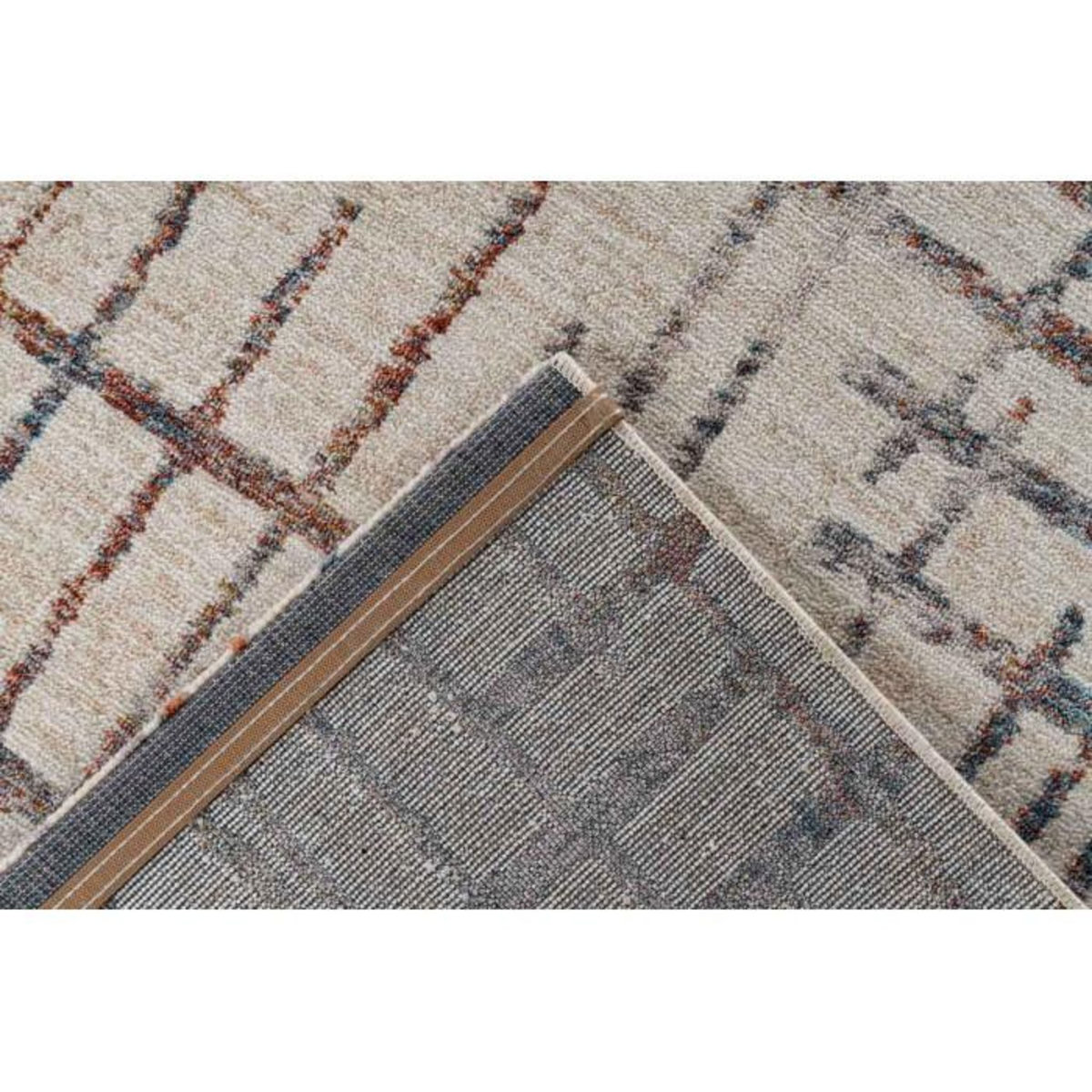 Paris Prix Tapis Tissé Imprimé Géométrique  Jaka  Crème