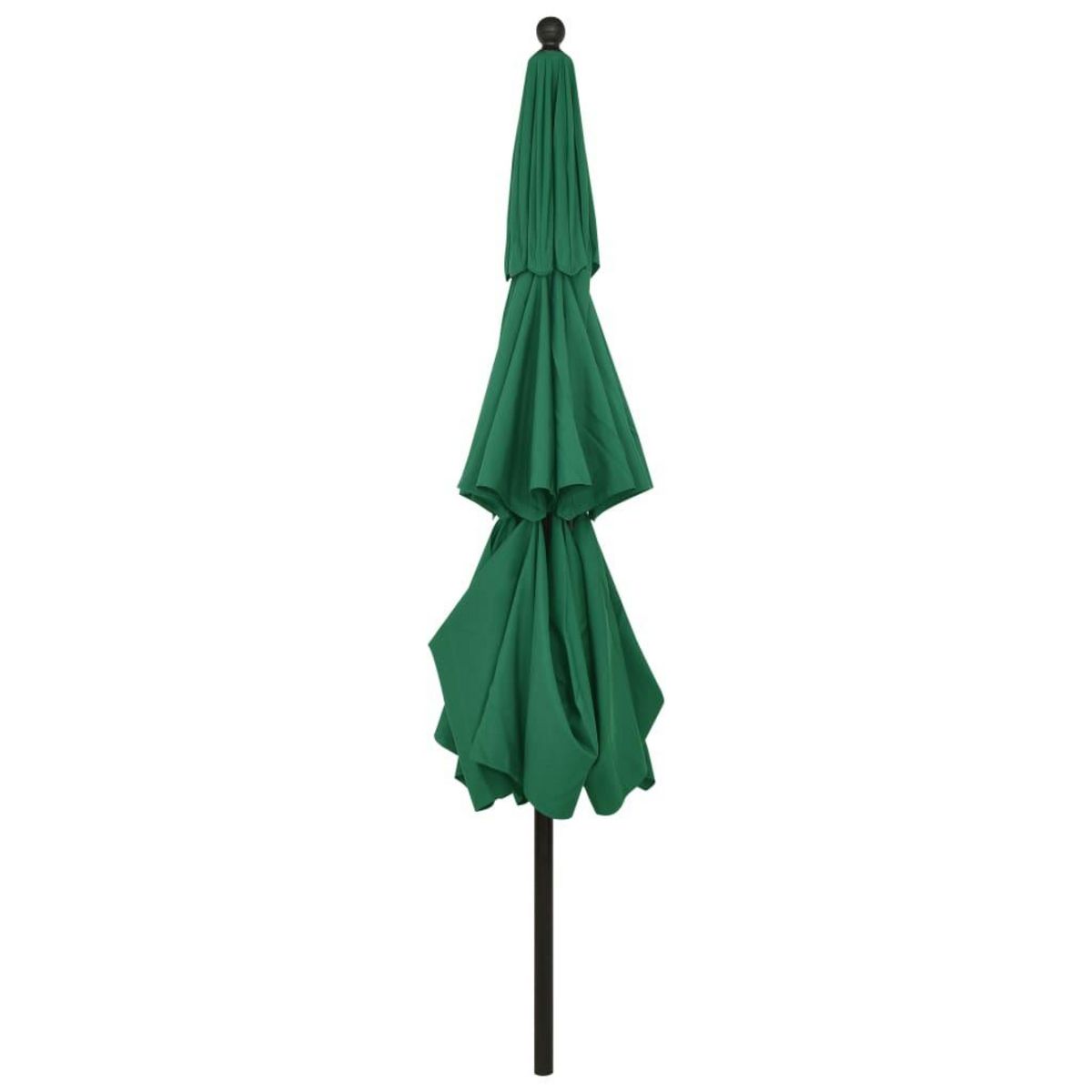VIDAXL Parasol de jardin a 3 niveaux avec mat en aluminium vert 3,5 m