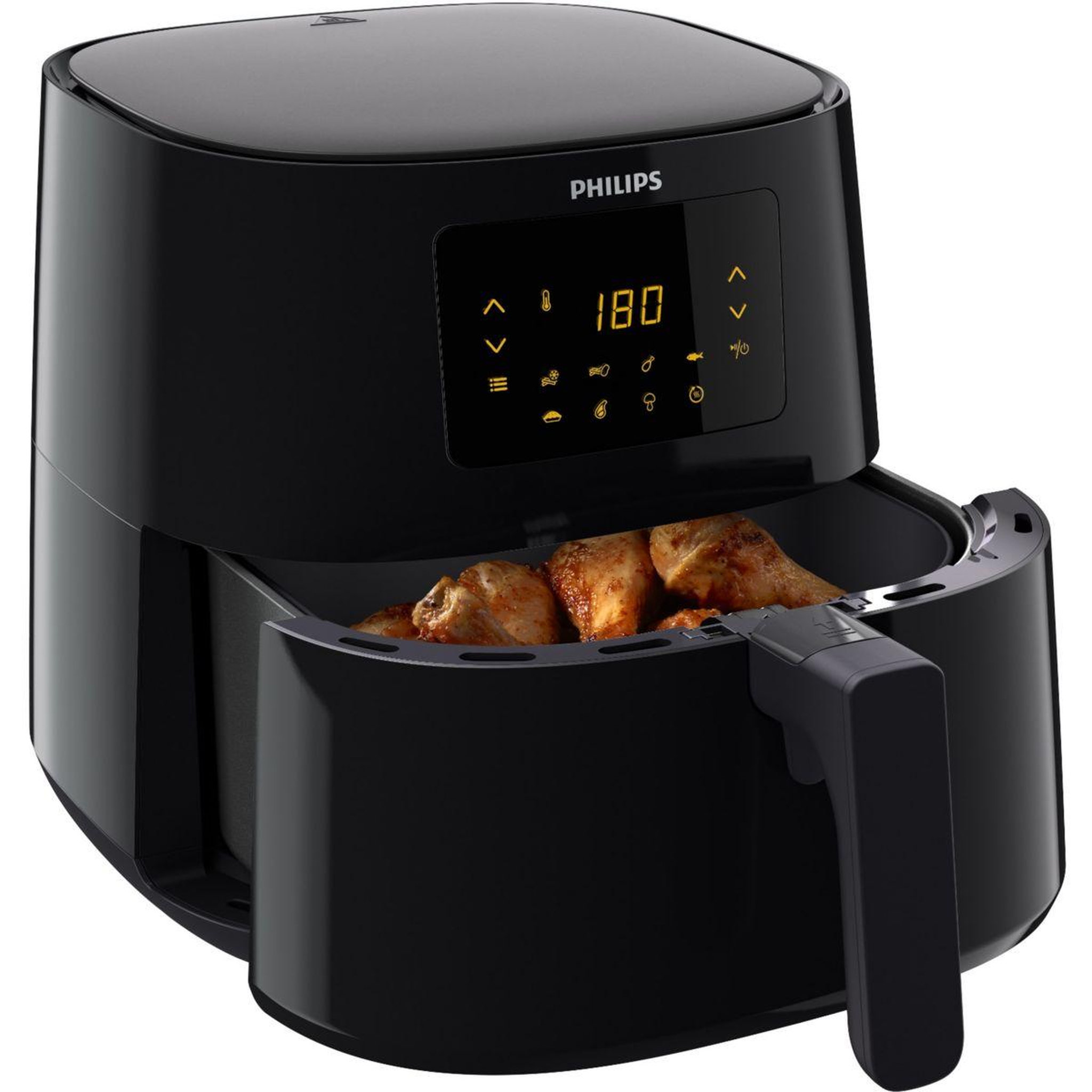 Voir la diapositive 3 : Philips Airfryer HD9270/96 Friteuse sans huile connectée Noir, Série 5000 XL 6.2L