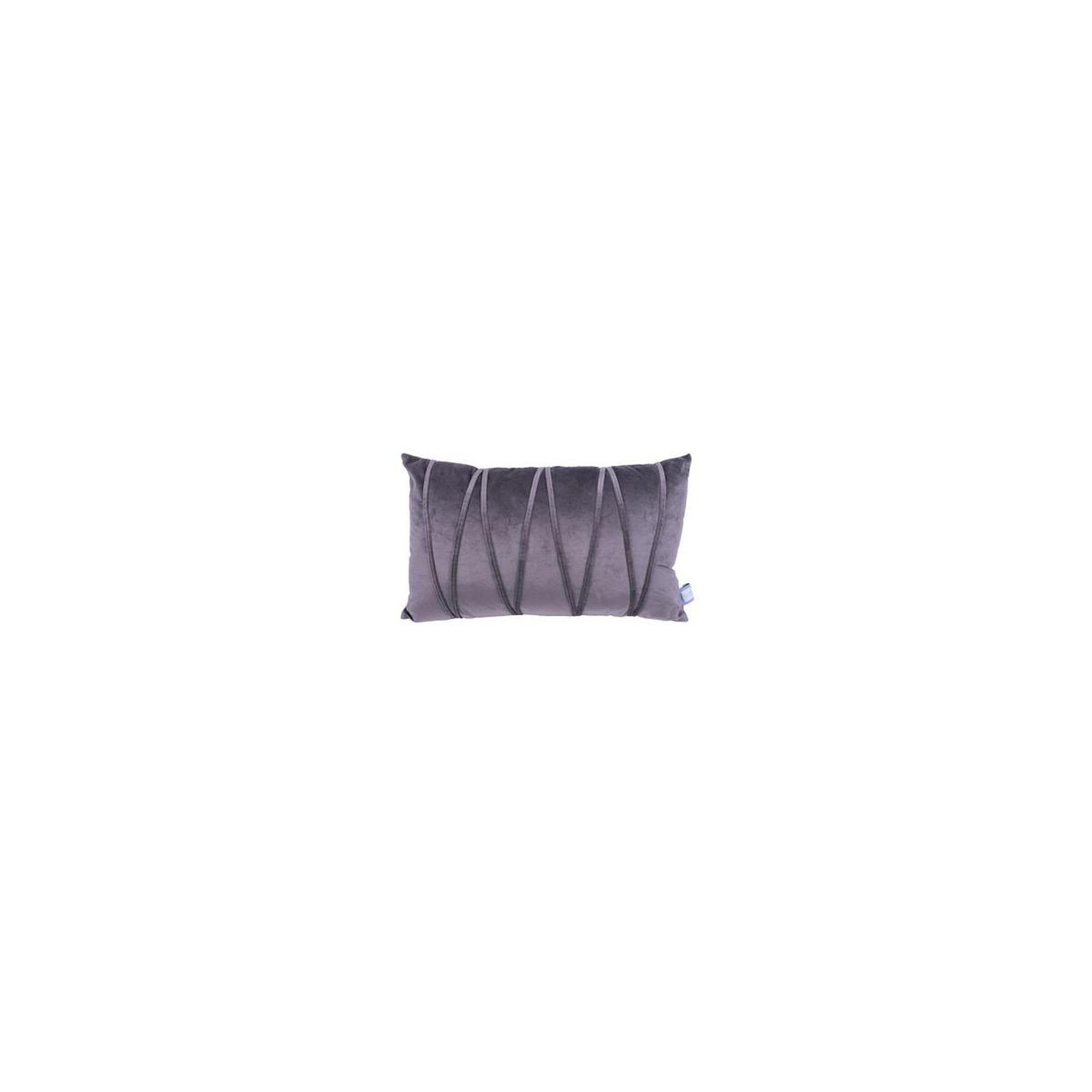 Voir la diapositive 3 : Paris Prix Lot de 2 coussins déco  paulina  30x50cm gris
