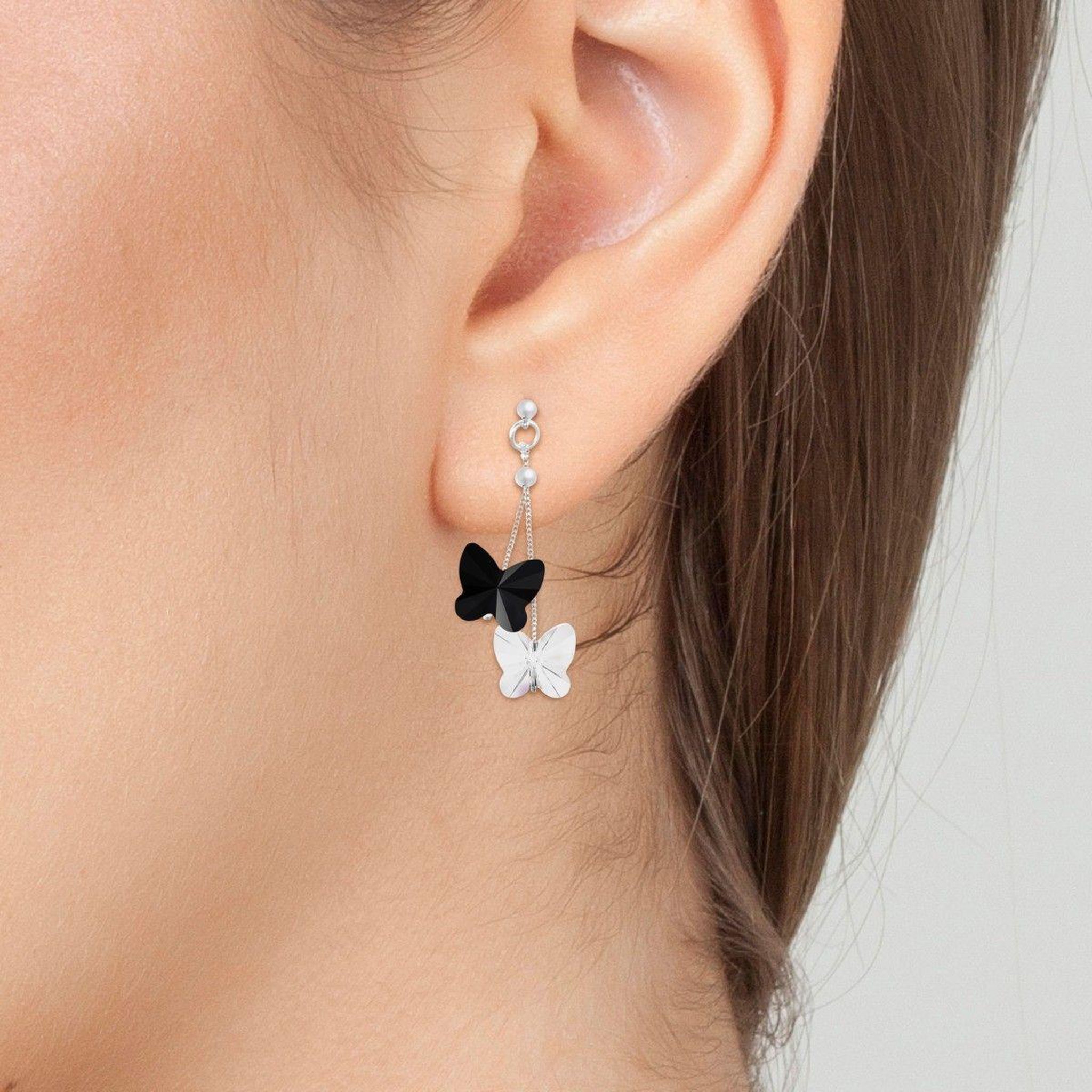 Voir la diapositive 2 : SC CRYSTAL Boucles d'oreilles papillons par SC Crystal®