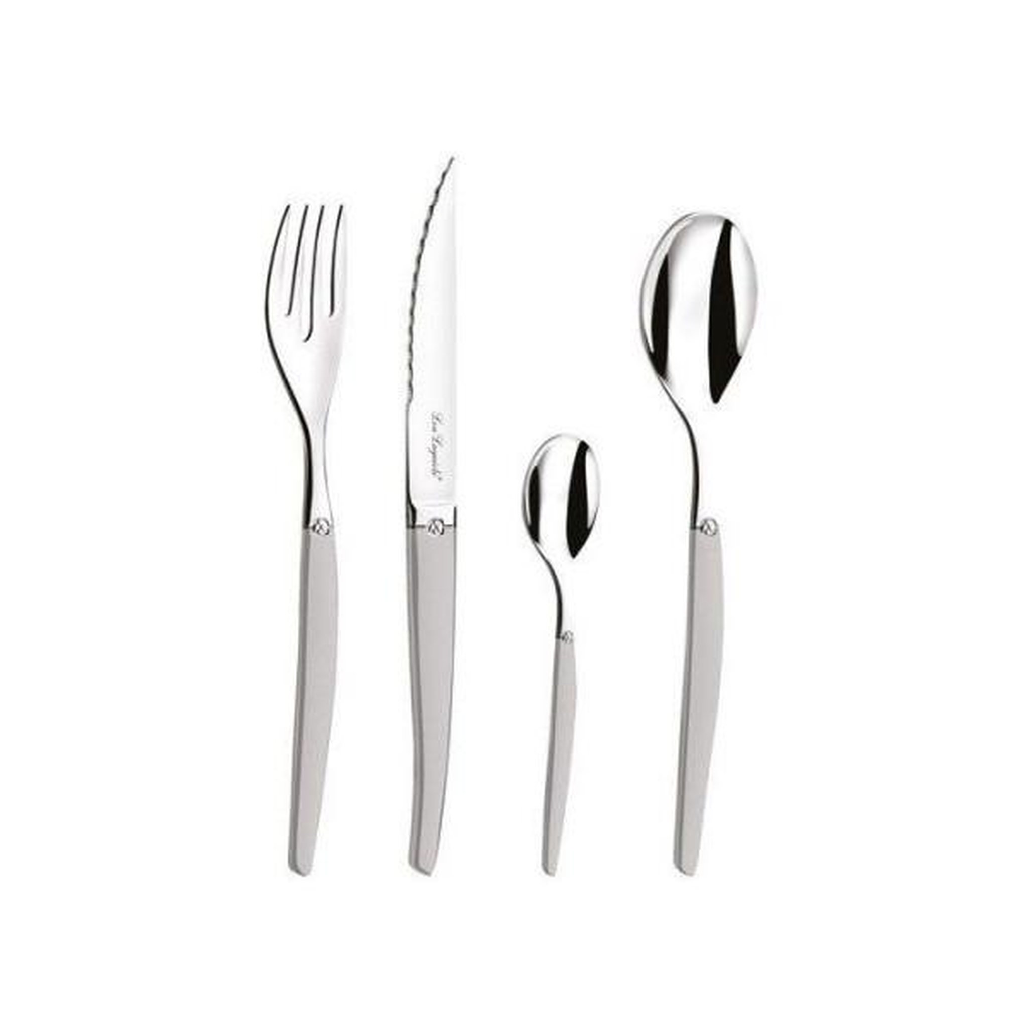 LOU LAGUIOLE AMEFA Coffret de 24 couverts Gamme Jet - Argent