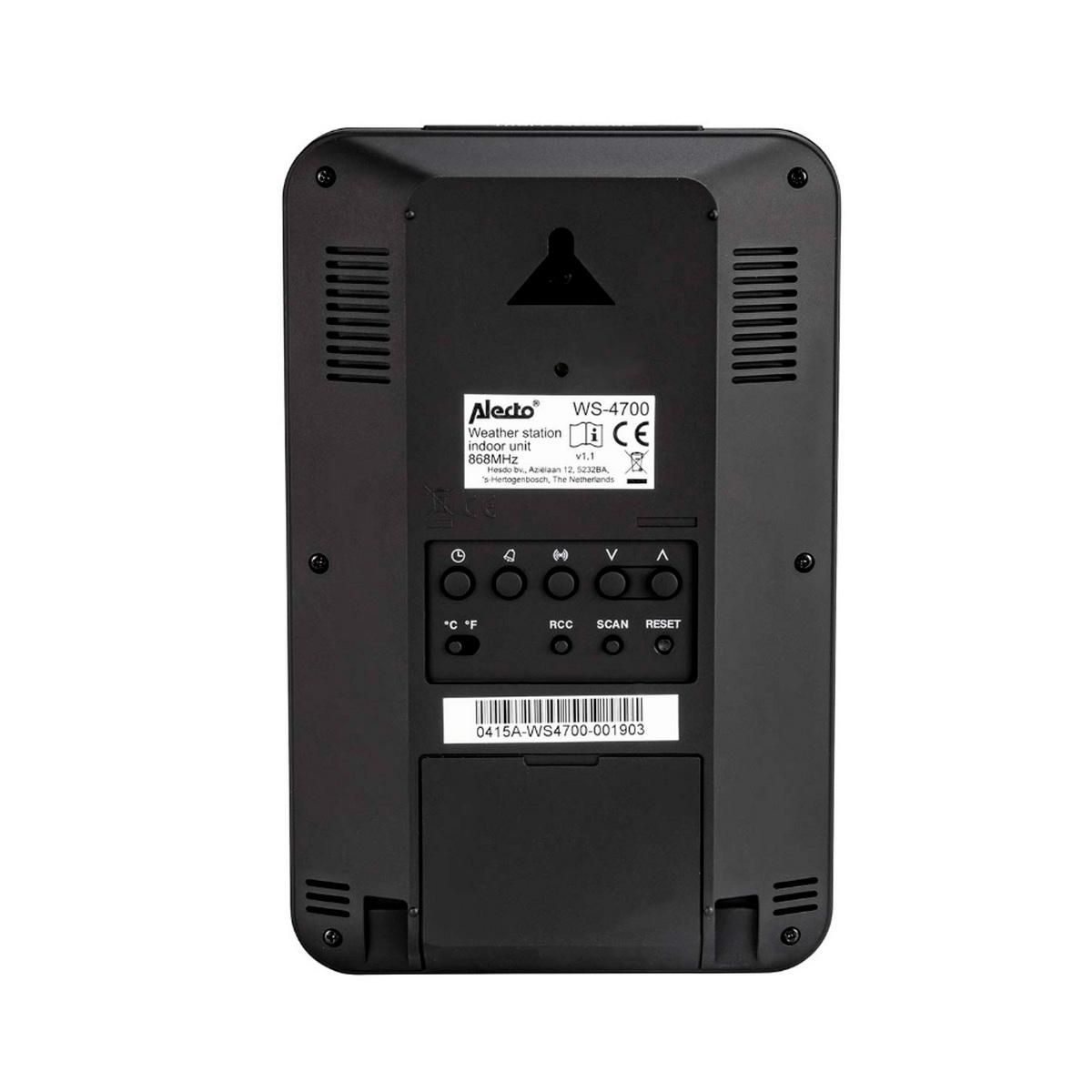 NEDIS Station météo professionnelle avec capteur blanc/noir - WS-4700