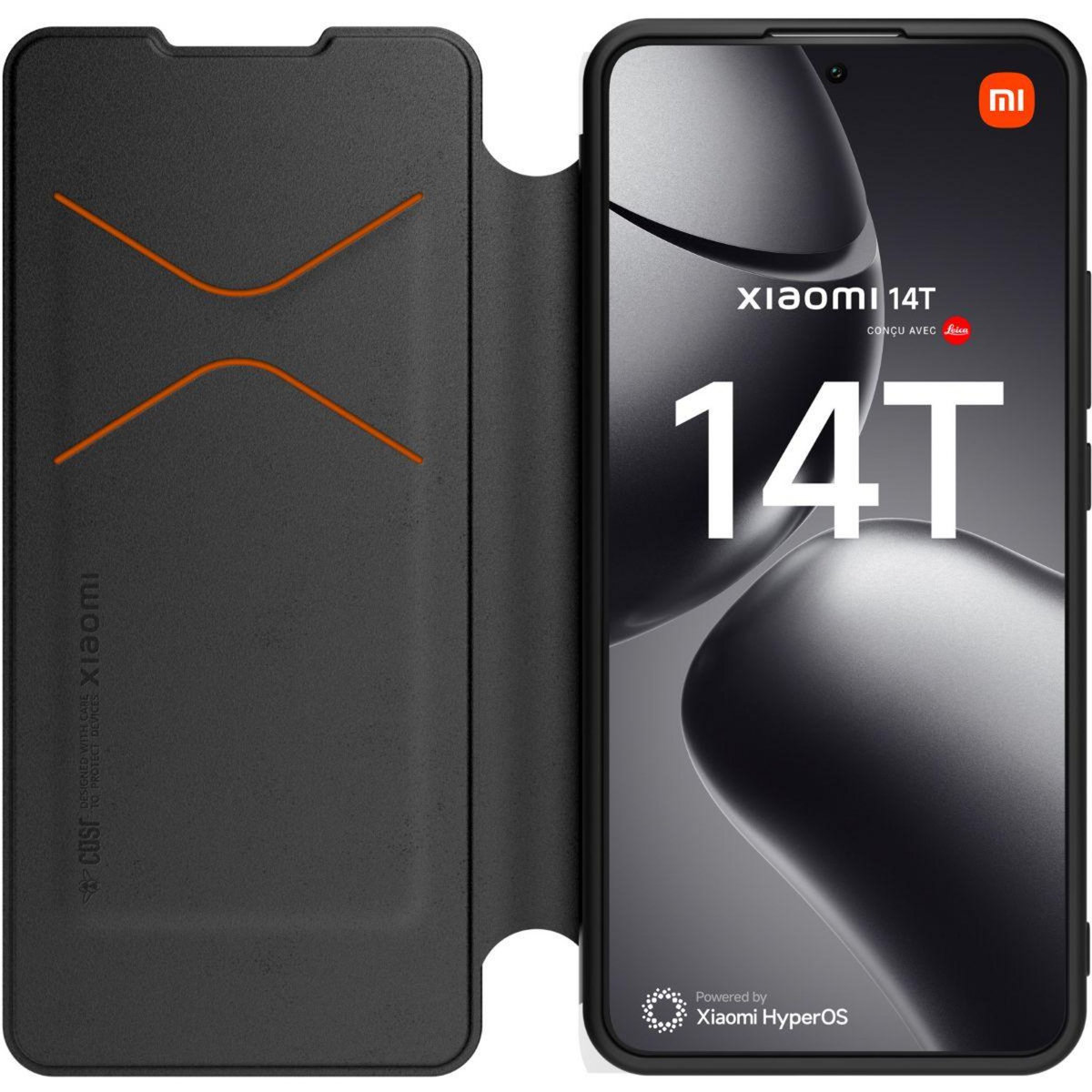 MADE FOR XIAOMI Etui avec cordon Xiaomi 14T premium Noir