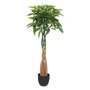 Voir la diapositive 1 : ATMOSPHERA Arbre Pachira Artificiel en Pot  Bota  120cm Vert