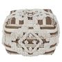 Voir la diapositive 2 : Paris Prix Pouf en Tissu Macramé  Tougan  60cm Marron