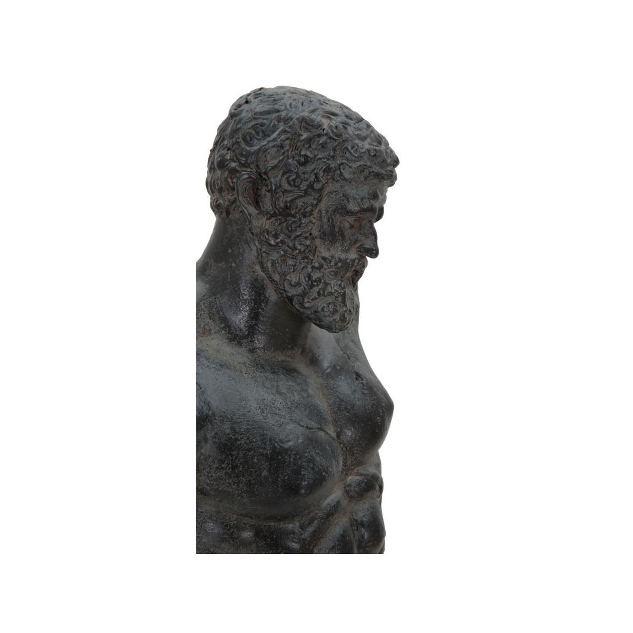 Voir la diapositive 5 : Paris Prix Statue buste masculin  musée  57cm noir