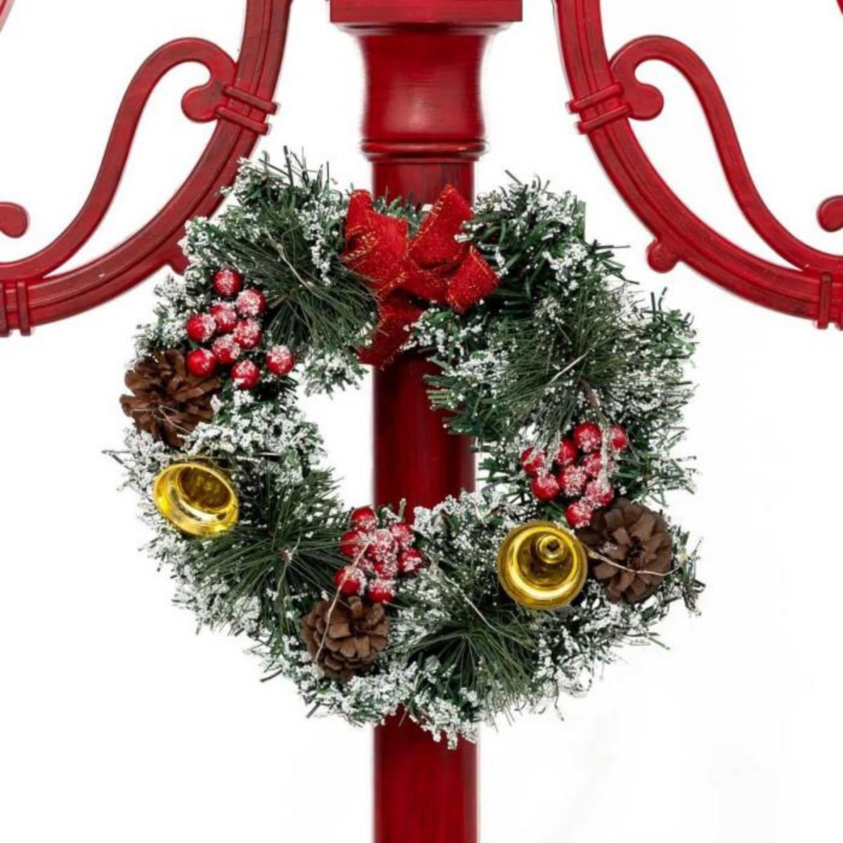 FEERIC LIGHT & CHRISTMAS Décoration Lumineuse Intérieur  3 Lanternes  215cm Rouge