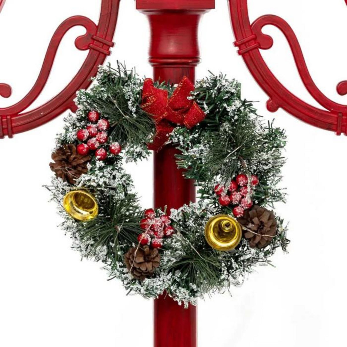 FEERIC LIGHT & CHRISTMAS Décoration Lumineuse Intérieur  3 Lanternes  215cm Rouge