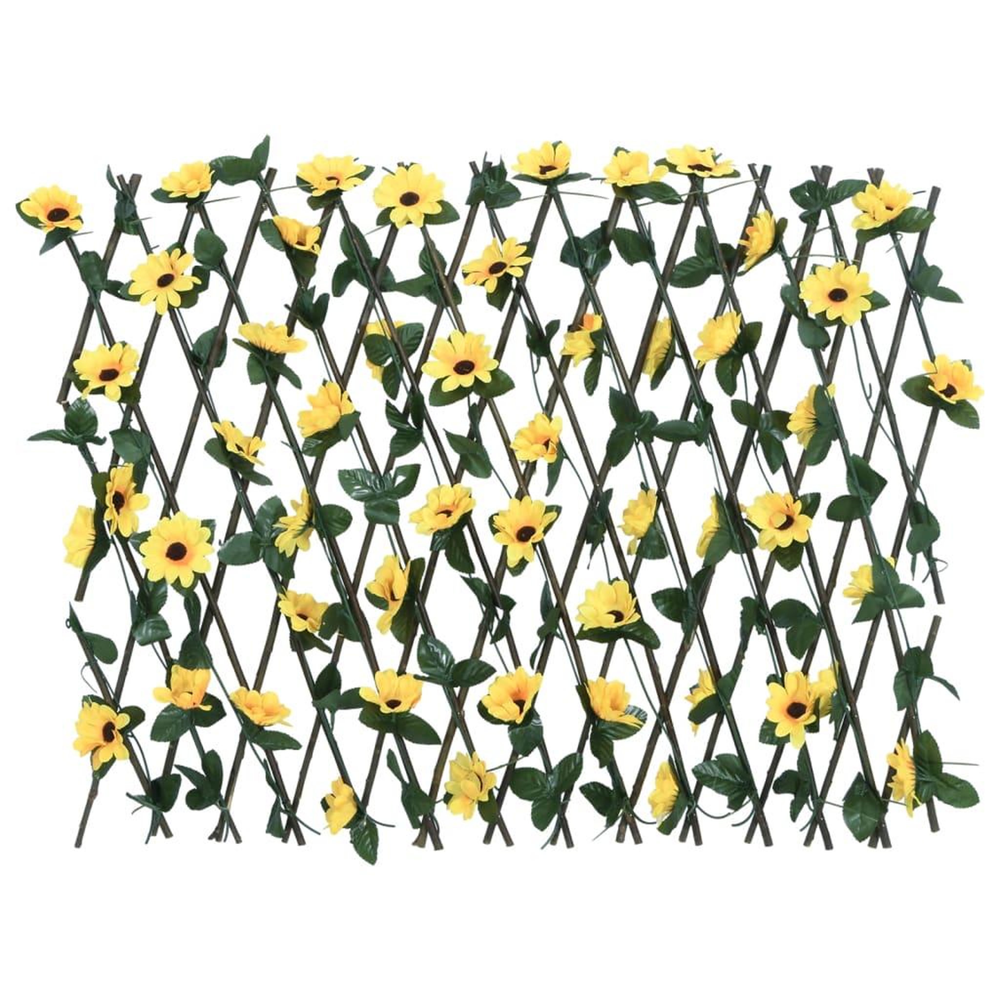 Voir la diapositive 2 : VIDAXL vidaXL Treillis de lierre artificiel extensible jaune 180x60 cm