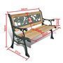 Voir la diapositive 5 : VIDAXL Banc de jardin pour enfants 84 cm Bois