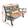 Voir la diapositive 5 : VIDAXL Banc de jardin pour enfants 84 cm Bois
