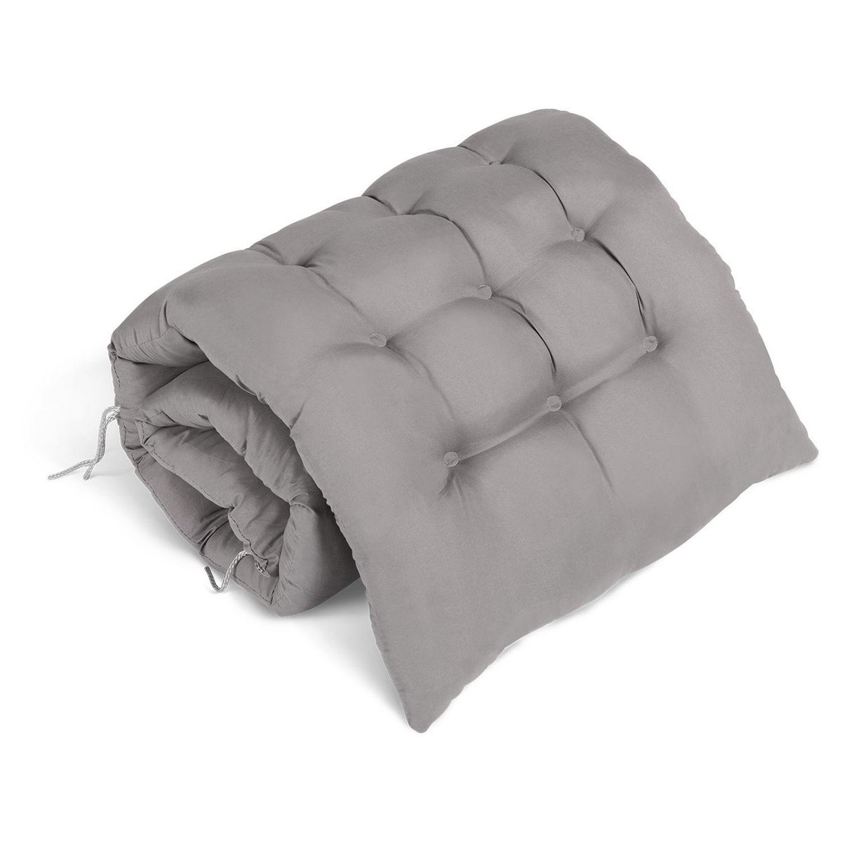 Inkazen Fauteuils de jardin Relax avec coussin gris anthracite  - Lot de 2