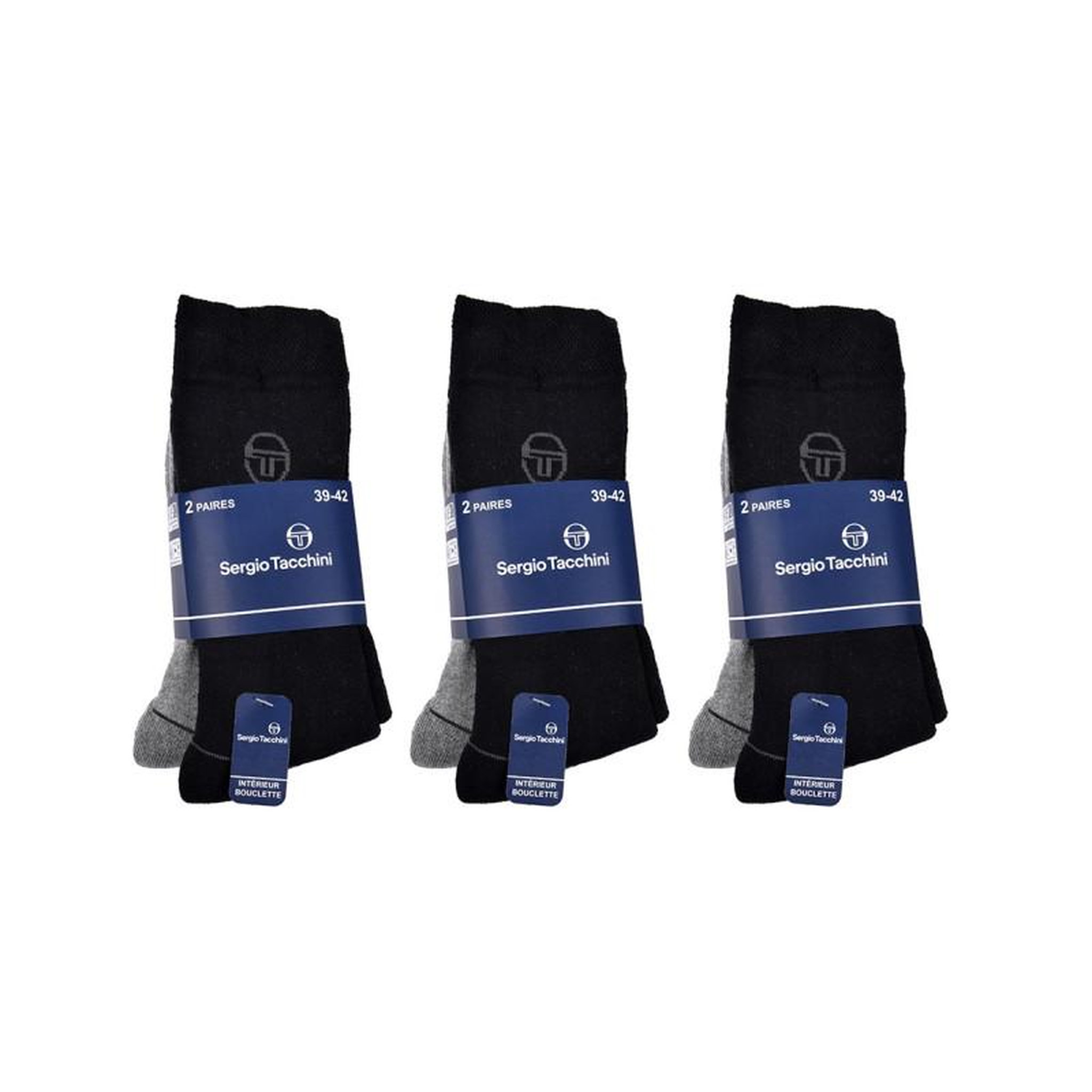 Voir la diapositive 3 : SERGIO TACCHINI Chaussettes Homme VILLE SERGIO TACCHINI Lot de 6 BOUCLETTE