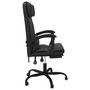 Voir la diapositive 4 : VIDAXL Fauteuil inclinable de bureau Noir Similicuir