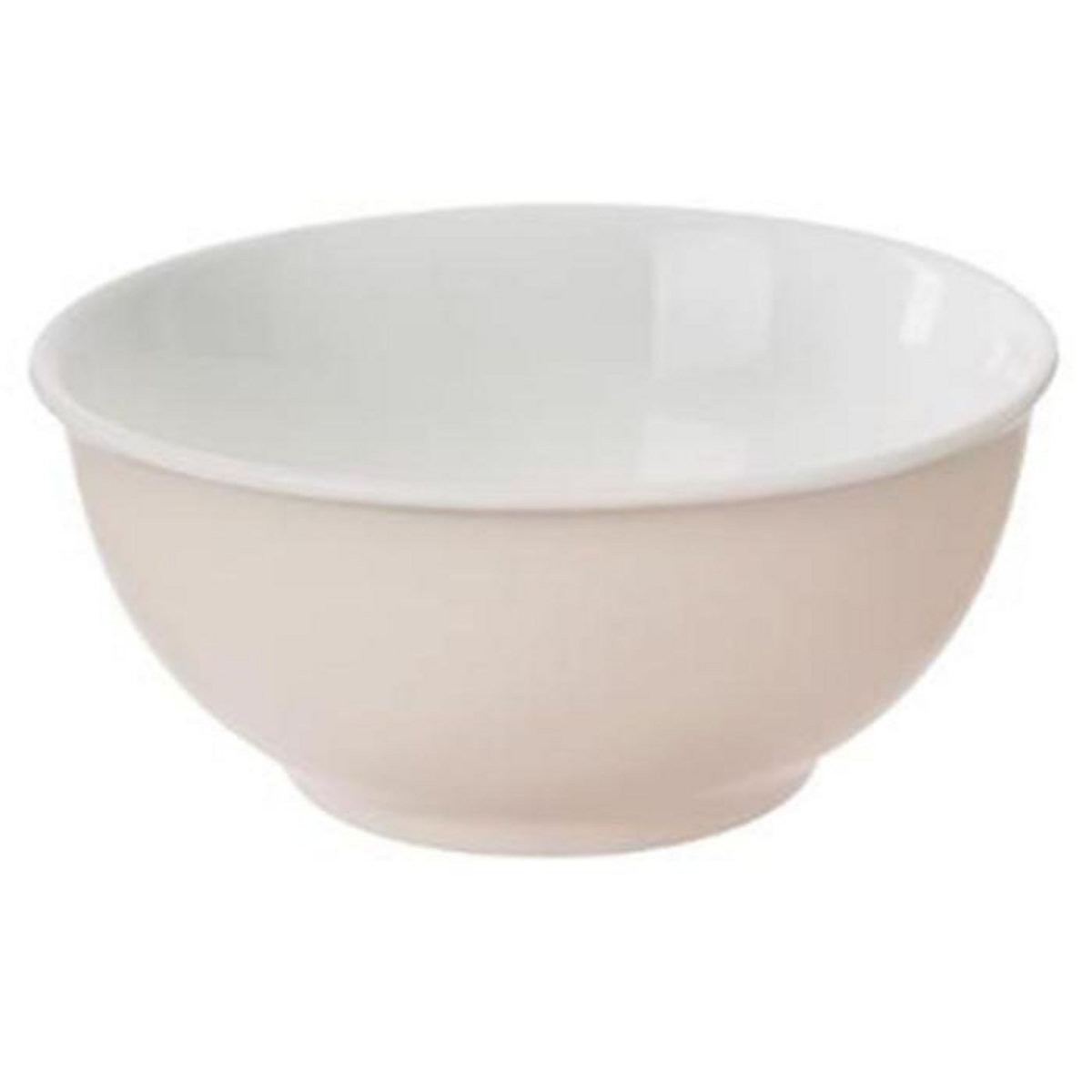 SECRET DE GOURMET Lot de 6 Bols en Porcelaine  Nature  52cl Rose