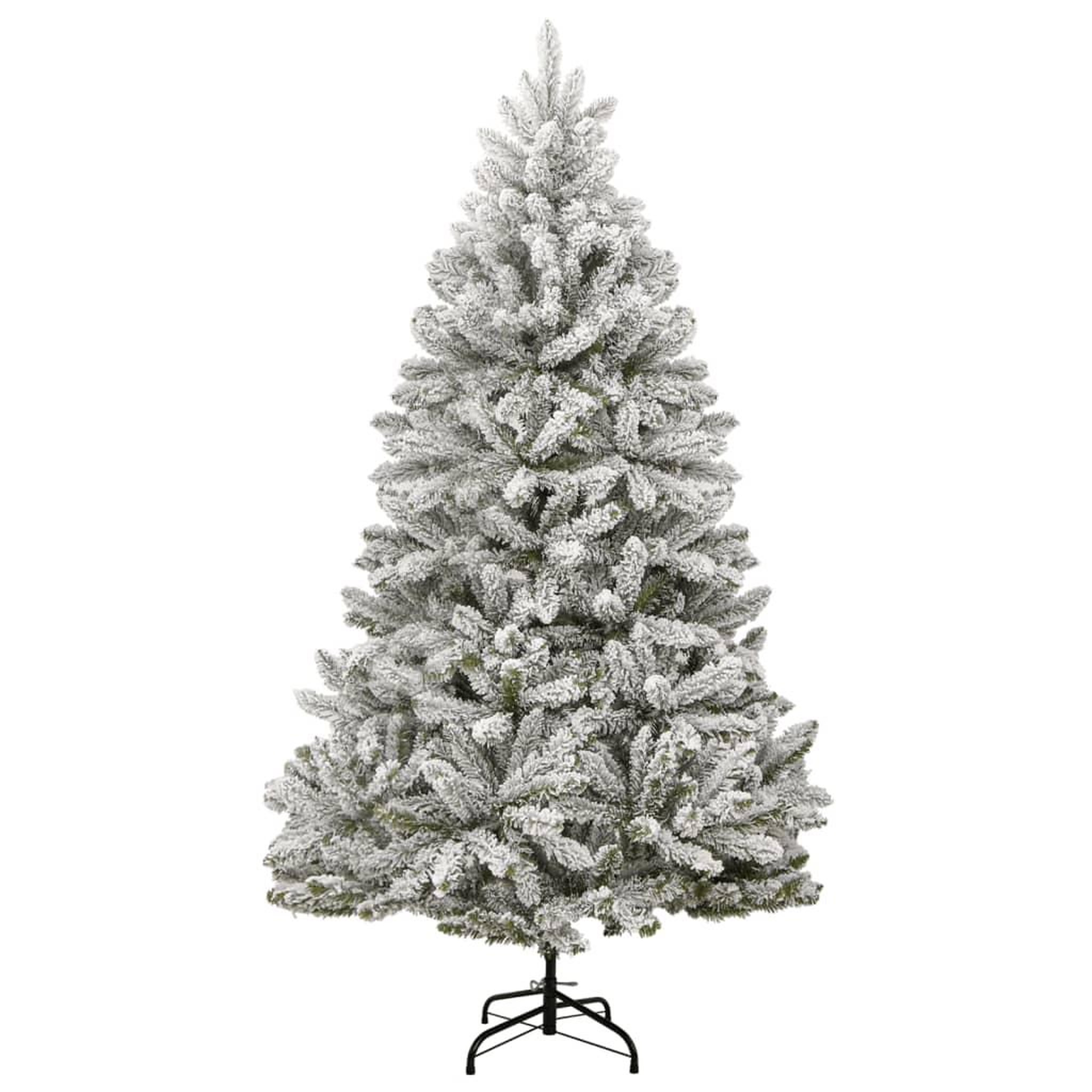 Voir la diapositive 2 : VIDAXL Sapin de Noël artificiel a charnieres avec neige floquee 300 cm