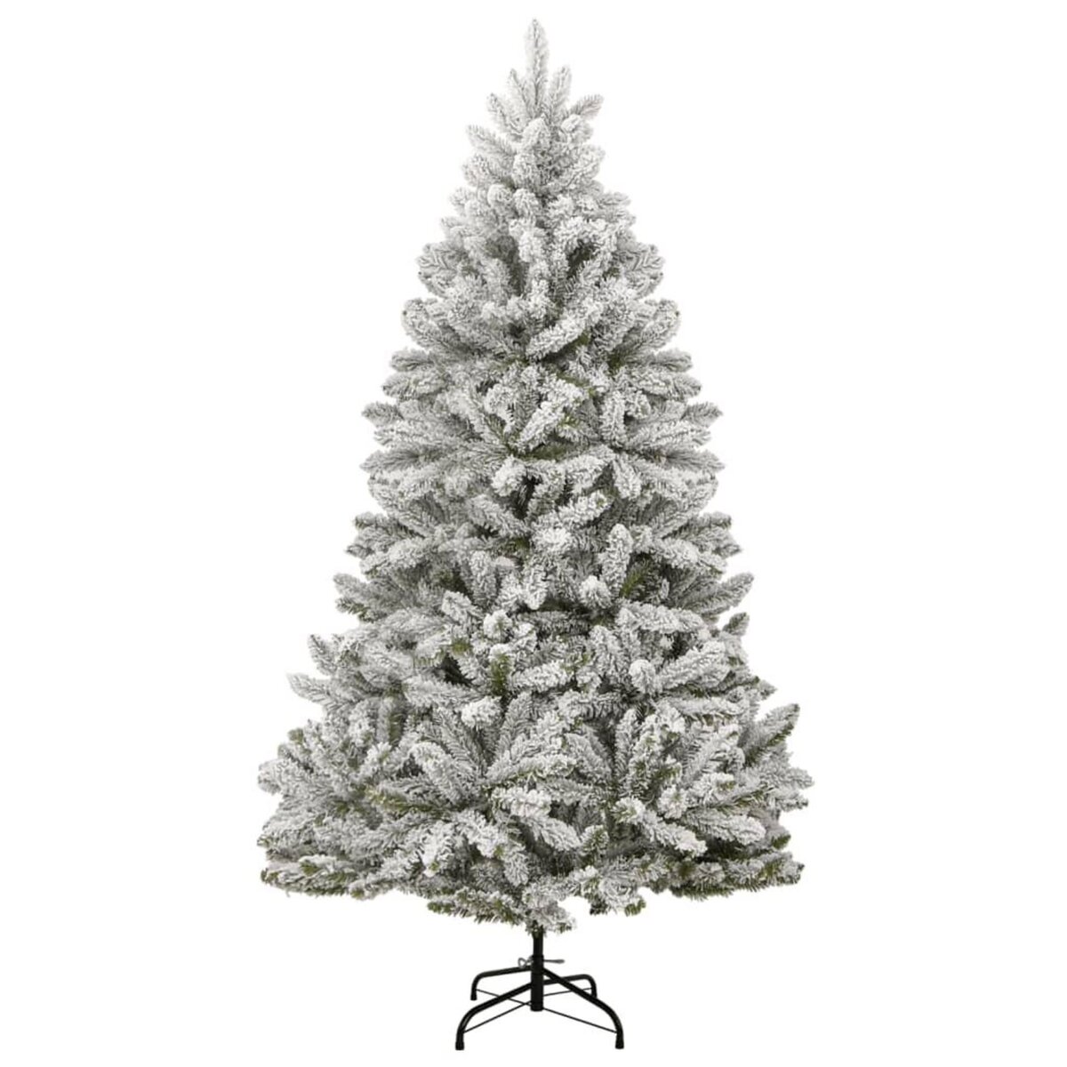VIDAXL Sapin de Noël artificiel a charnieres avec neige floquee 300 cm