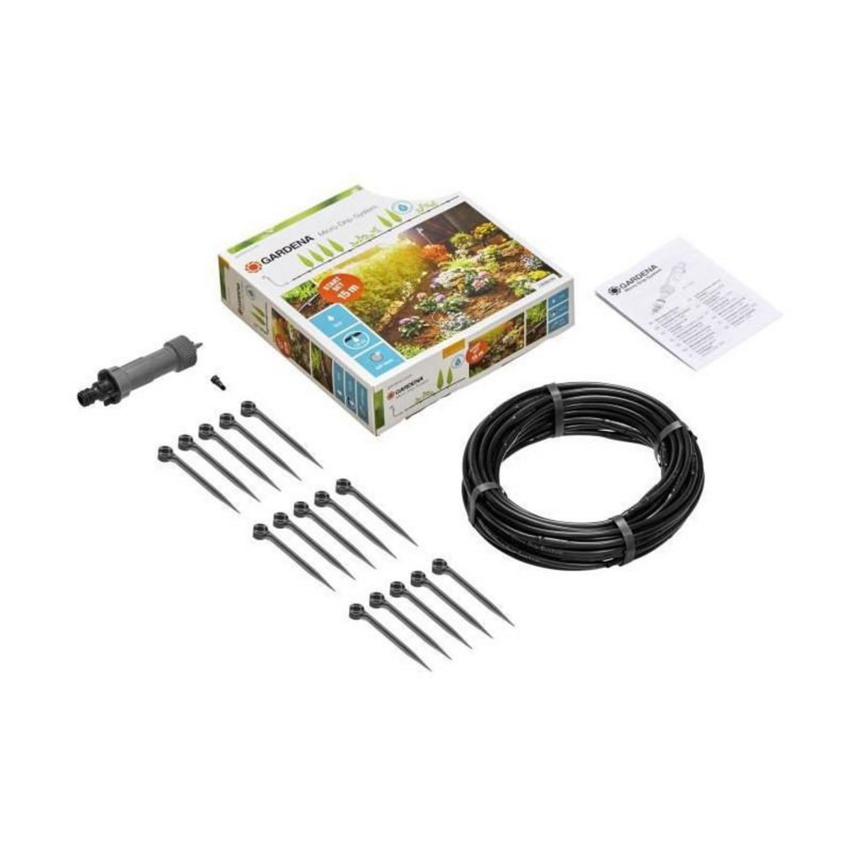 Gardena Kit d'irrigation Micro-Drip system pour les haies - 15 m - 4,6 mm