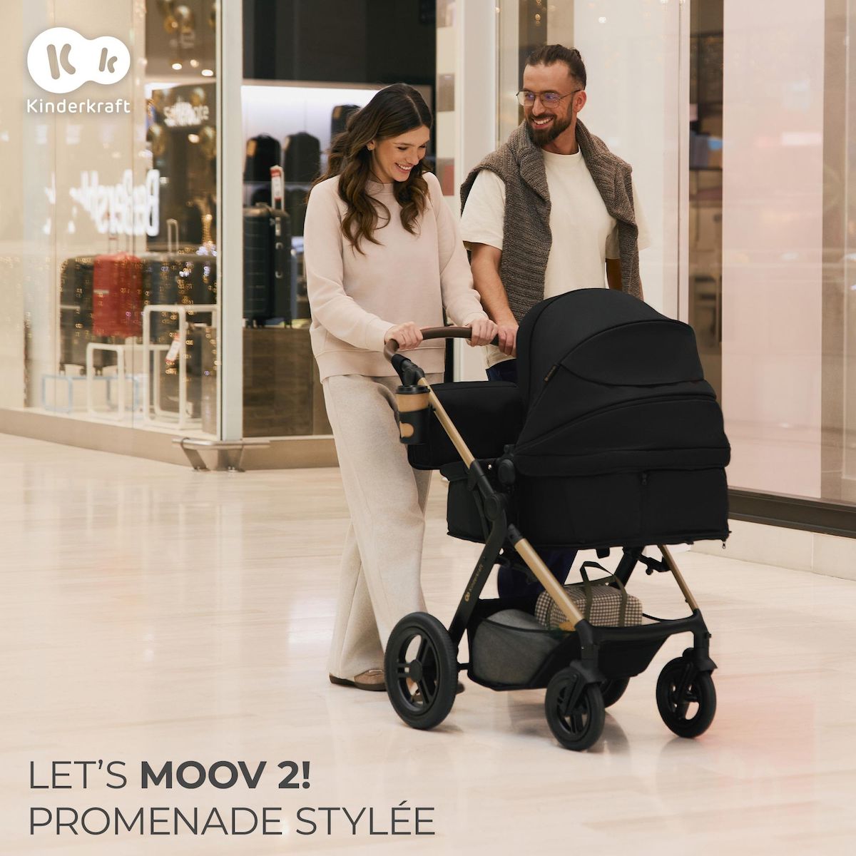 KINDERKRAFT Poussette trio moov 2 pratique et confortable