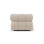 Voir la diapositive 5 : LISA DESIGN Ruby - module d'assise méridienne gauche en velours texturé