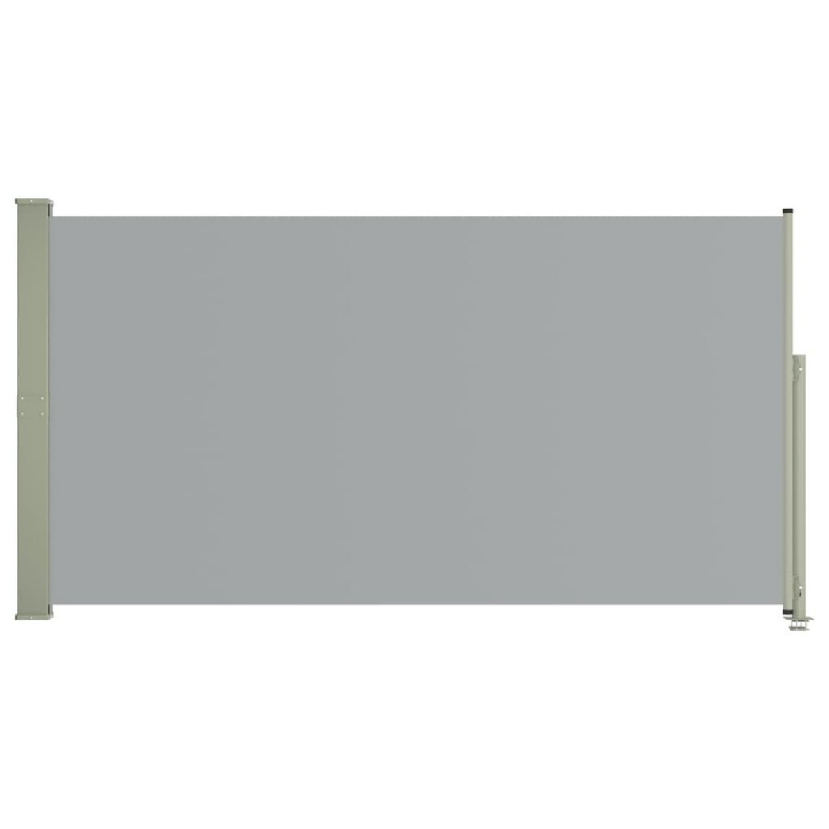 VIDAXL Auvent lateral retractable de patio 160x300 cm Gris