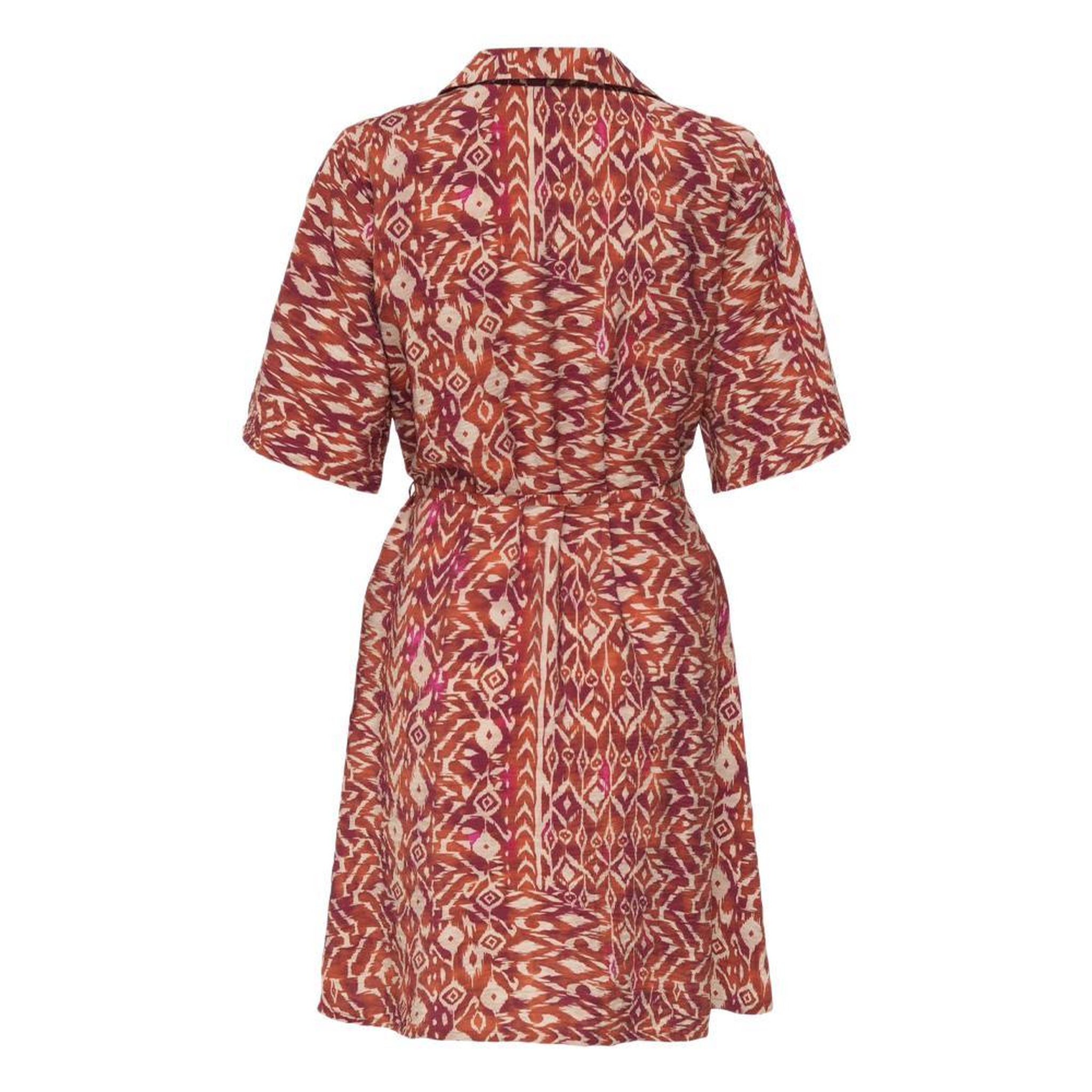 Voir la diapositive 2 : JACQUELINE DE YONG Robe Terracotta/Écru Femme JDY Life 2/4