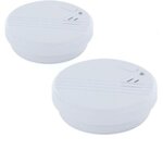 CHACON Détecteurs de fumée optiques - CHACON - Avec pile alkaline 9 V - 1 an - Blanc