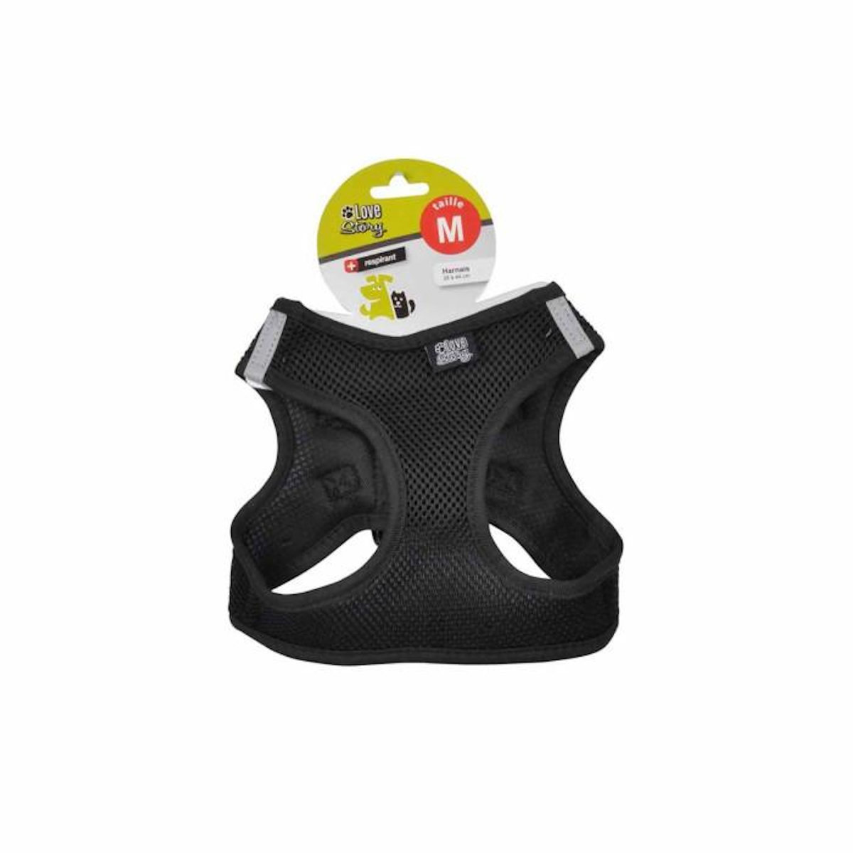 Paris Prix Harnais pour Chien  Mesh  44cm Noir